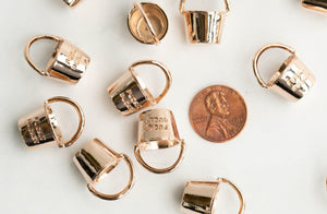 Fuckit Bucket Rose Gold Charm | Funny Bracelet Charms