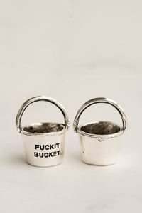 Fuckit Bucket Silver Charm | Charm Gifts